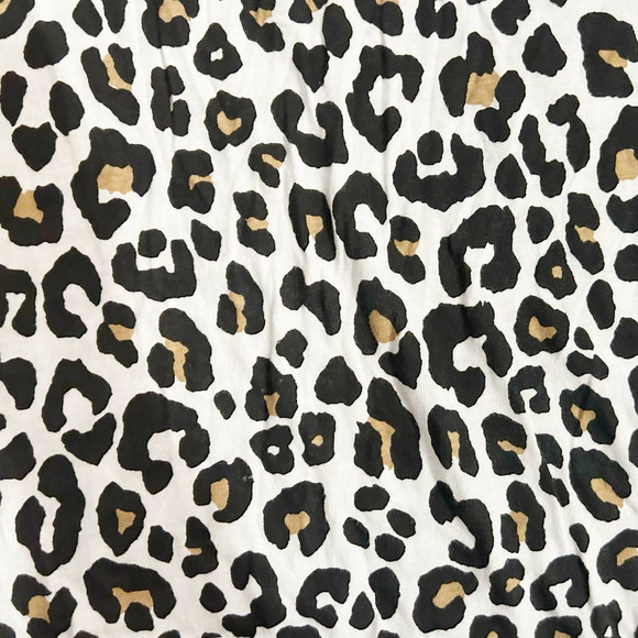 LOFT Outlet White Cheetah Print Long Sleeve T-Shirt Womens Size M - Picture 4 of 7